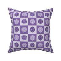 snowflake checkers (purple)