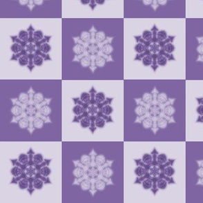 snowflake checkers (purple)