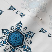 tribal snowflake (blue)