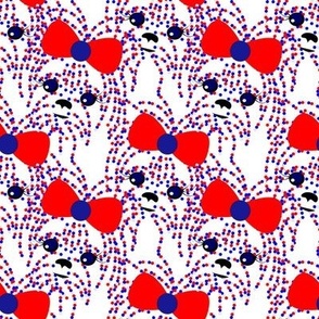 Yorkie Dots Red White & Blue