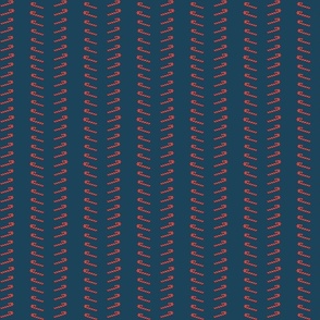 Candy Cane stripe coordinate- navy background