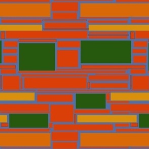 Red and green Albers inspiration