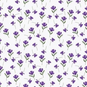 Tossed Purple Floral- small