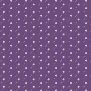 Dots and Bouquet - Purple Design