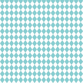 Small Pool and White Diamond Harlequin Check Pattern
