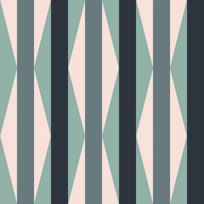 Spring bars and diagonals- sage, midnight, large scale