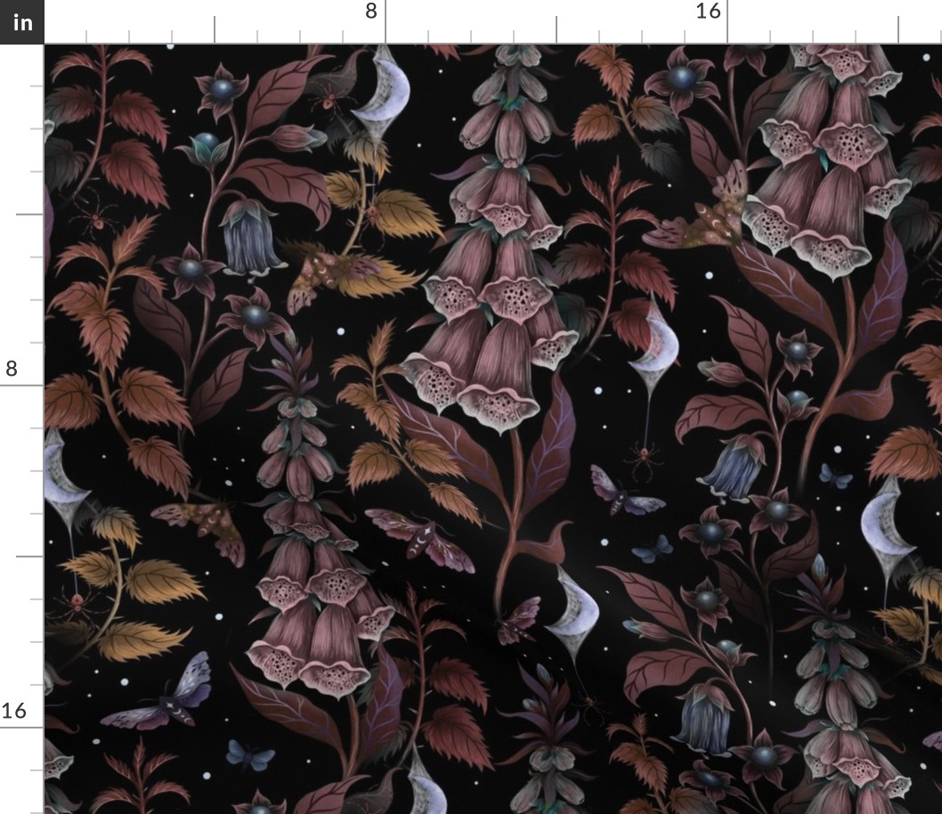 Witch Garden-Poisonous Plants Pattern