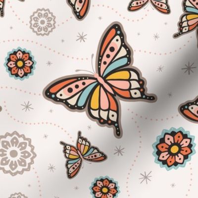 Free to Fly Butterflies | Cream