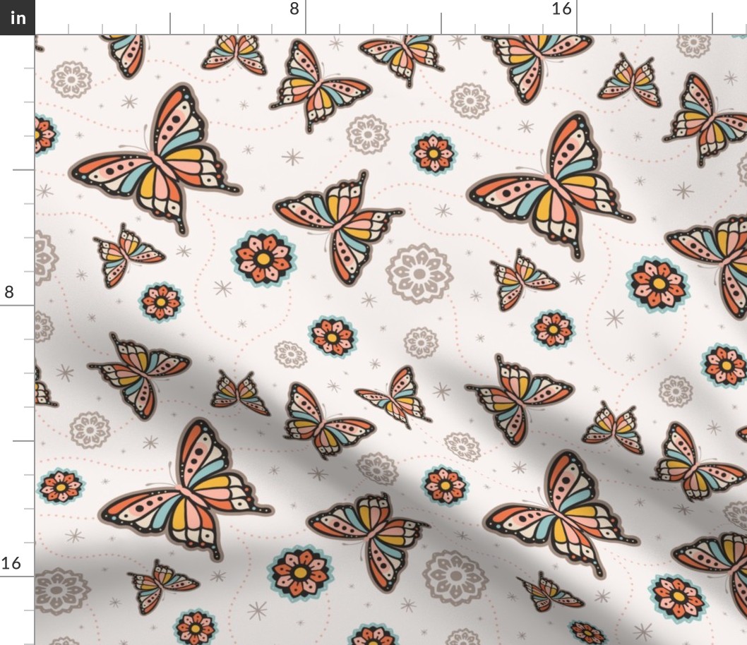 Free to Fly Butterflies | Cream