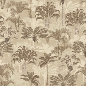 Sepia Tropical - Medium Scale