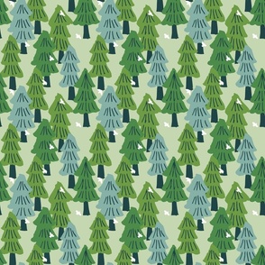 Coniferous Forest - Green (small Scale)
