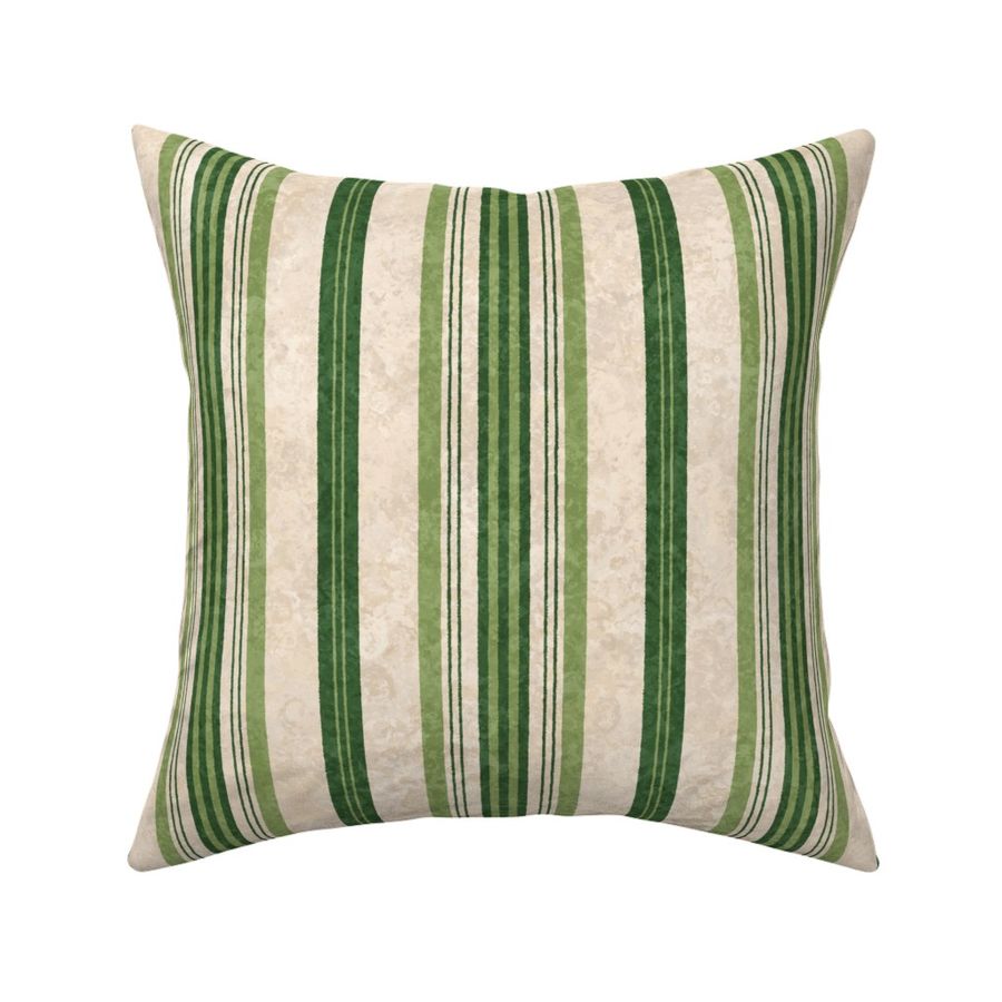 Rococo Toile Light Stripe spring green mix