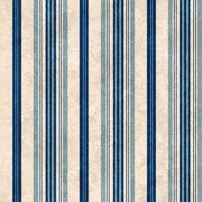 Rococo Toile Light Stripe Artwork misty blue mix