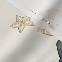 The Little Prince Adventure - beige - wallpaper