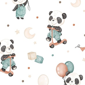 Panda Play - wallpaper