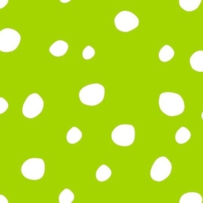 Large Scale White Dots on Lime