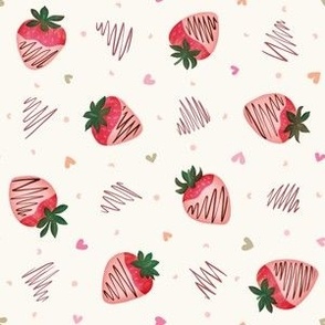 Strawberries in Chocolate, white