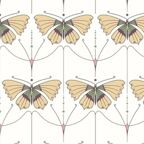 nouveau butterflies