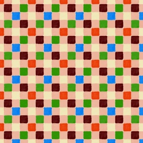 Painted checkers retro