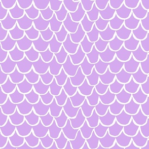 Sea Waves Scallop Pattern // Lavender