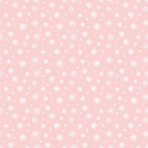 MINI - Snowflakes on pink