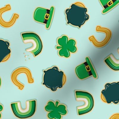 Saint Patrick's Day Cookies - mint - LAD22