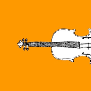 Violin  Stringed Instrument Orange Yellow