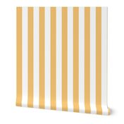 White and Goldenrod Yellow Stripes, Tropical Floral Oasis, medium