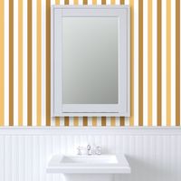 White, Goldenrod Yellow, and Dark Goldenrod Stripes, Tropical Floral Oasis, medium