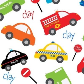 Clay Trucks And Cars