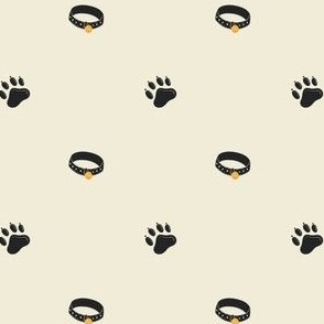 Happy Paws Pattern, Pattern for Dogs, Paws and Collars