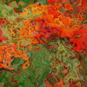 Poinsettia abstract