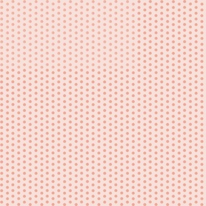 Blush and coral polka dot small scale