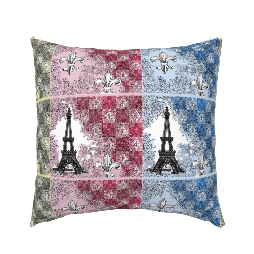 Eiffel Tower Bags Blue Cream Pink