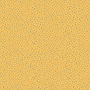 Scatter Paint Dots - Butterscotch Yellow, Teal