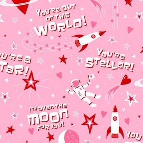 Space Valentines (Light Pink)