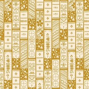 bookmarks and books for book lovers mustard 21 inch (24 inch wallpaper)