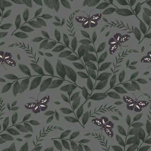 Butterfly dark grey