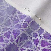 Morocco ombre light lavender tiles, islamic pattern, geometric tiles