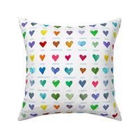 LOVE hearts rainbow color chart LARGE