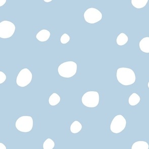 Large Scale White Dots on Fog Blue