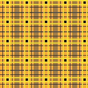 Yellow and black plaid - Small scale