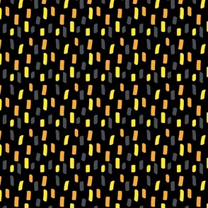Yellow, orange and grey irregular stripes - Small scale