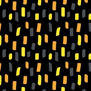 Yellow, orange and grey irregular stripes - Large scale