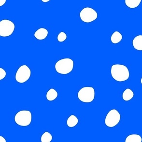 Large Scale White Dots on Cobalt Blue