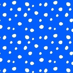 Small Scale White Dots on Cobalt Blue