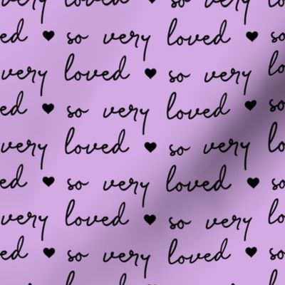 so very loved - purple and black - C22