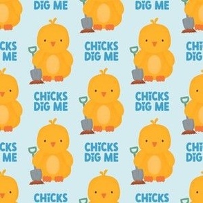 Chicks Dig Me - Blue - Valentine's Day