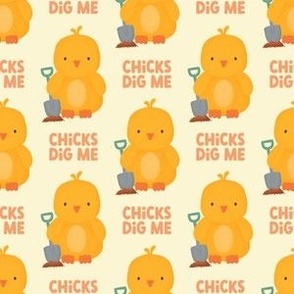 Chicks Dig Me - Yellow - Valentine's Day