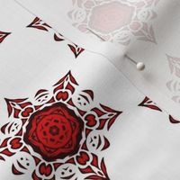 tribal snowflake (red)